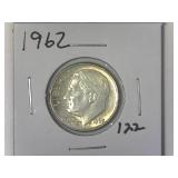 1962 Roosevelt Dime