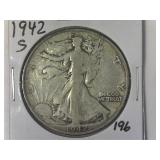 1942-S Walking Liberty Half Dollar