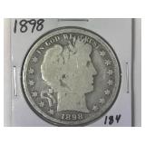 1898 Barber Half Dollar