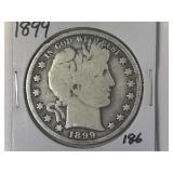1899 Barber Half Dollar