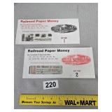 Railroad Paper Money Replicas