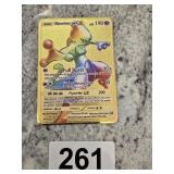 Pokemon Card Brass Collectible