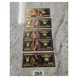 Playboy Gold Foils set of 5