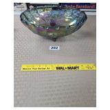Vintage Carnival Glass Fruit Bowl
