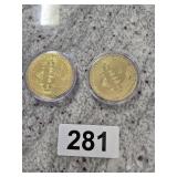 Bitcoin Gold Copper Rounds ( 2 )
