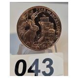 Jackalope .999 Copper 1oz Round
