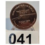 Winchester 73 Rifle .999 Copper 1oz. Round