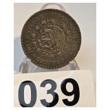1958 Mexican Silver Peso