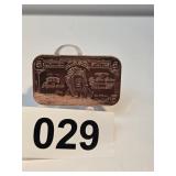Native American .999 Copper 1oz Bar
