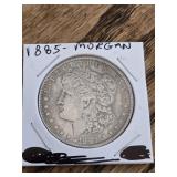 1885 Morgan Silver Dollar