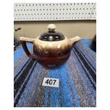McCoy Brown Drip Teapot #140