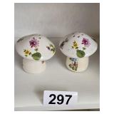 Ceramic Mushroom MCM Salt and Pepper
