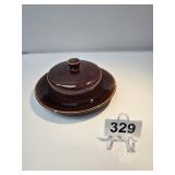 Villeroy & Boch Brown Glazed Butter/Cheese Dish