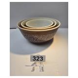 Pyrex Woodland 3 Piece Mixing Nesting Bowl Set