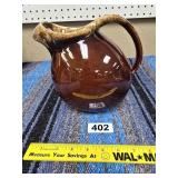 Hall Brown Drip Ball Pitcher