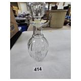 Ribbed Glass Decanter