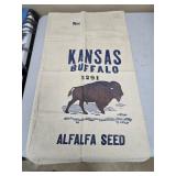 Kansas Buffalo Alfalfa Seed Sack