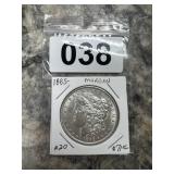 1885 Morgan Silver Dollar Coin