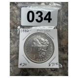 1886 Morgan Silver Dollar Coin