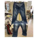 2 Pair Vanity Jeans size 33 x 35