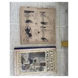 Vintage Book 'Flugten Til America' and Comic Book