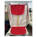 5 Red Waist Aprons with 3 Pockets
