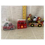 Firetruck Ornament, Firetruck Toy, Wall Hanger