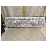 Wall Plaque - approximately 8ï¿½ x 30ï¿½