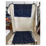 6 Dark Blue Waist Aprons with 2 Pockets