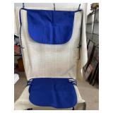 6 Blue Waist Aprons with 3 Pockets