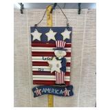 Wall Hanger ï¿½God Bless Americaï¿½