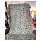 Fleece Tie Blanket approximately 40ï¿½ x 50ï¿½, one