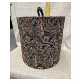 Vintage Fabric Hat Box