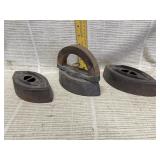 Vintage Cast Iron Sad Irons