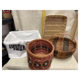 4 Baskets and Towel