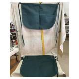 6 Dark Green Waist Aprons with 2 Pockets