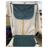 6 Green Waist Aprons with 3 Pockets