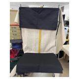 6 Black Waist Aprons that are Reversible