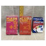 Flash Cards and Phase 10 Game