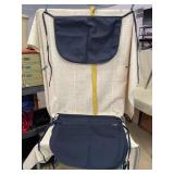 7 Dark Blue Waist Aprons with 3 Pockets