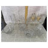 Vase, Bowls, Glasses, Candles