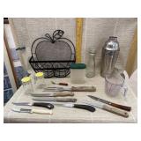 Canisters, Knives, Measuring Cup, and More