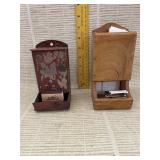 Wall Mounted Match Holders with Matches