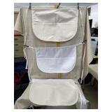 6 Waist Aprons with 3 Pockets - 2 Cream, 4 White