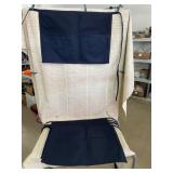 6 Dark Blue Waist Aprons with 2 Pockets