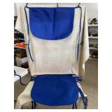 6 Blue Waist Aprons with 3 Pockets