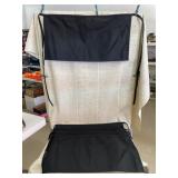 6 Black Waist Aprons with 3 Pockets