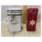 Vintage White Ceramic Genvalia Kaffe Coffee