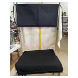 6 Black Waist Aprons that are Reversible