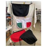 3 Waist Aprons No Pockets (1red, 2 black), 3
